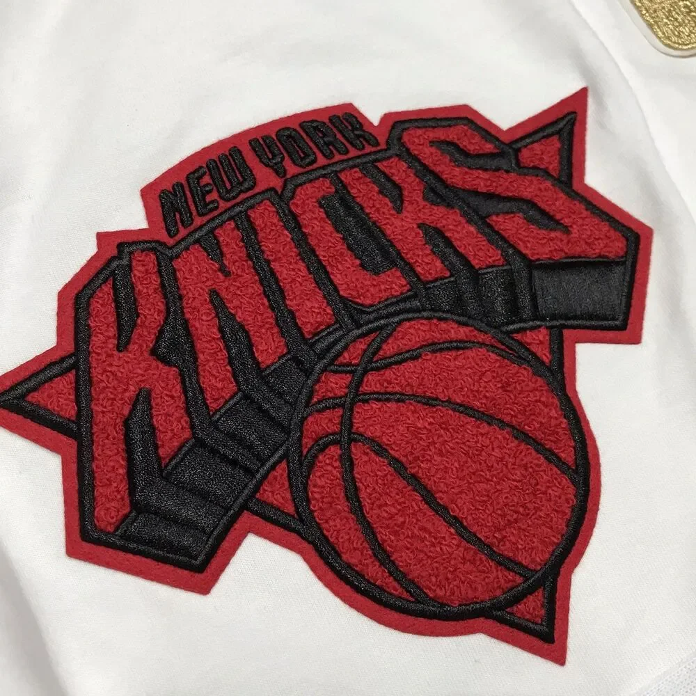 NWT PRO STANDARD NY Knicks Shorts Men L NBA Streetwear Patches Drawstring
